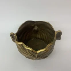 Pamono Art Nouveau Bronze Flower Pot, 1930s><noscript><img width=