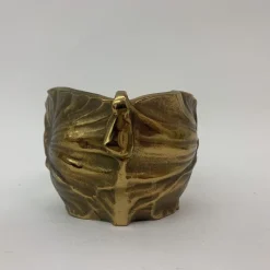 Pamono Art Nouveau Bronze Flower Pot, 1930s><noscript><img width=