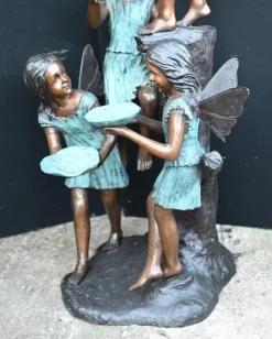 Sale Pamono Art Nouveau Bronze Garden Fountain Fairy Nymph
