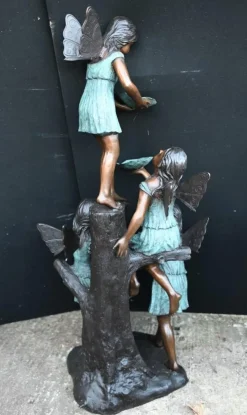 Sale Pamono Art Nouveau Bronze Garden Fountain Fairy Nymph