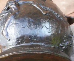 Outlet Pamono Art Nouveau Bronze Plant Pot by Joseph Chéret