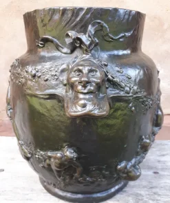 Outlet Pamono Art Nouveau Bronze Plant Pot by Joseph Chéret