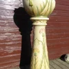 Discount Pamono Art Nouveau Cachepot Sur Colonne Planter on Display by Jean Massier for Vallauris, Set of 2