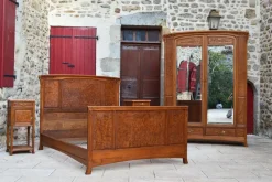 Discount Pamono Art Nouveau Carved Bedroom Set attributed to Louis Majorelle, Set of 4