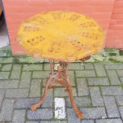 Pamono Art Nouveau Cast Iron Garden Table> Garden Tables