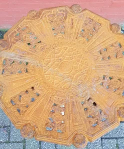 Pamono Art Nouveau Cast Iron Garden Table><noscript><img width=