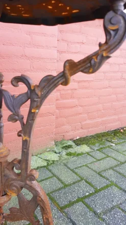 Pamono Art Nouveau Cast Iron Garden Table><noscript><img width=