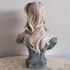 Pamono Art Nouveau Ceramic Bust from Royal Dux, 1890s> Art Nouveau|Sculpture