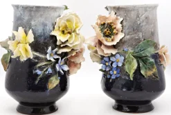 Hot Pamono Art Nouveau Ceramic Vases from Haviland & Co., 1890s, Set of 2