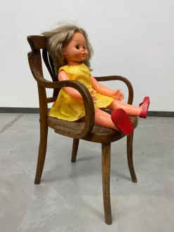Pamono Art Nouveau Children's Armchair attributed to J&J Kohn, 1890s