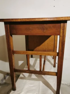New Pamono Art Nouveau Childrens Desk in Oak with Original Folding Compartment, Germany, 1890s