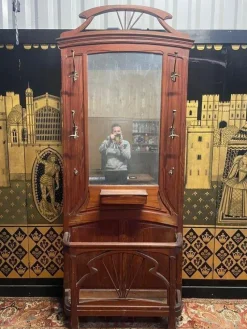 Best Pamono Art Nouveau Cloakroom / Coat Rack
