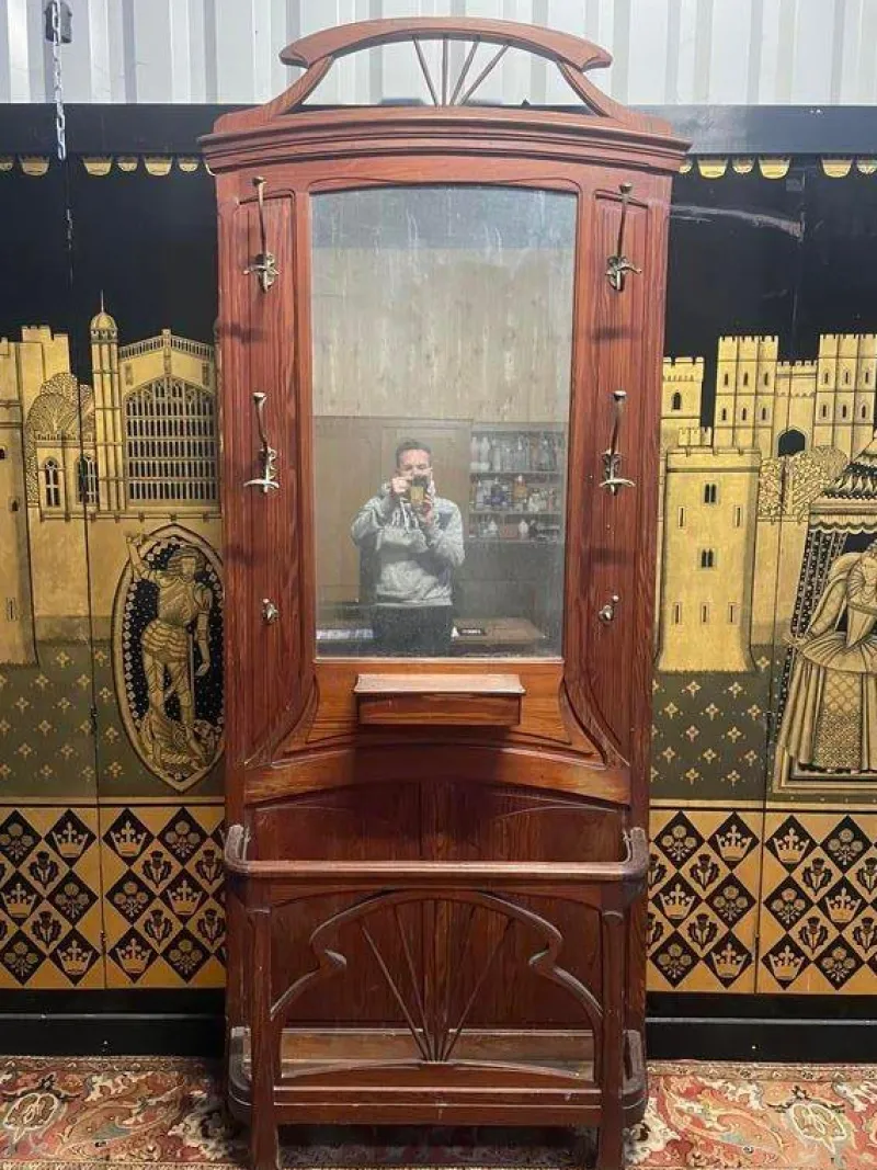 Best Pamono Art Nouveau Cloakroom / Coat Rack
