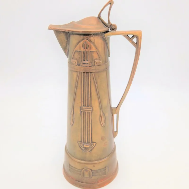 Pamono Art Nouveau Copper Can by Carl Deffner Esslingen. 1900s> Garden Accessories
