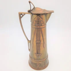 Pamono Art Nouveau Copper Can by Carl Deffner Esslingen. 1900s><noscript><img width=