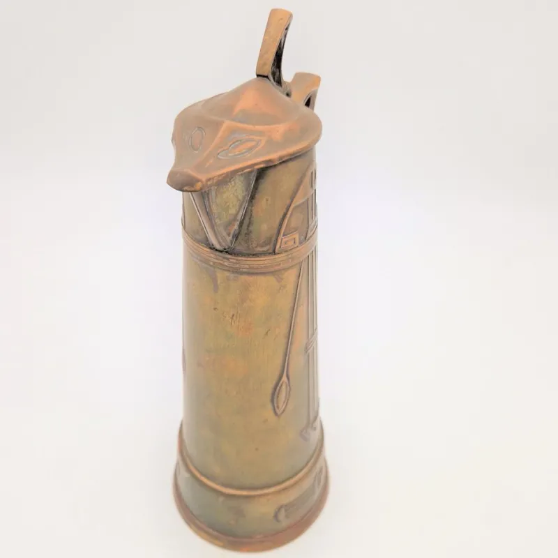 Pamono Art Nouveau Copper Can by Carl Deffner Esslingen. 1900s> Garden Accessories