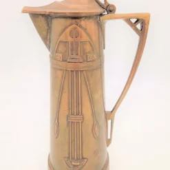 Pamono Art Nouveau Copper Can by Carl Deffner Esslingen. 1900s><noscript><img width=