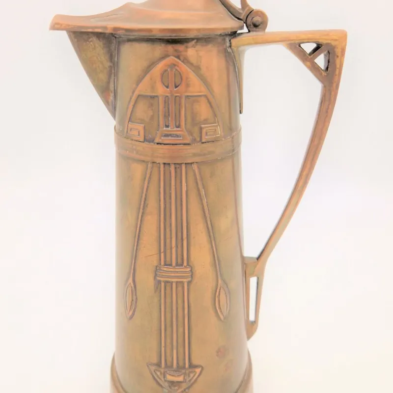 Pamono Art Nouveau Copper Can by Carl Deffner Esslingen. 1900s> Garden Accessories
