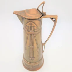 Pamono Art Nouveau Copper Can by Carl Deffner Esslingen. 1900s><noscript><img width=