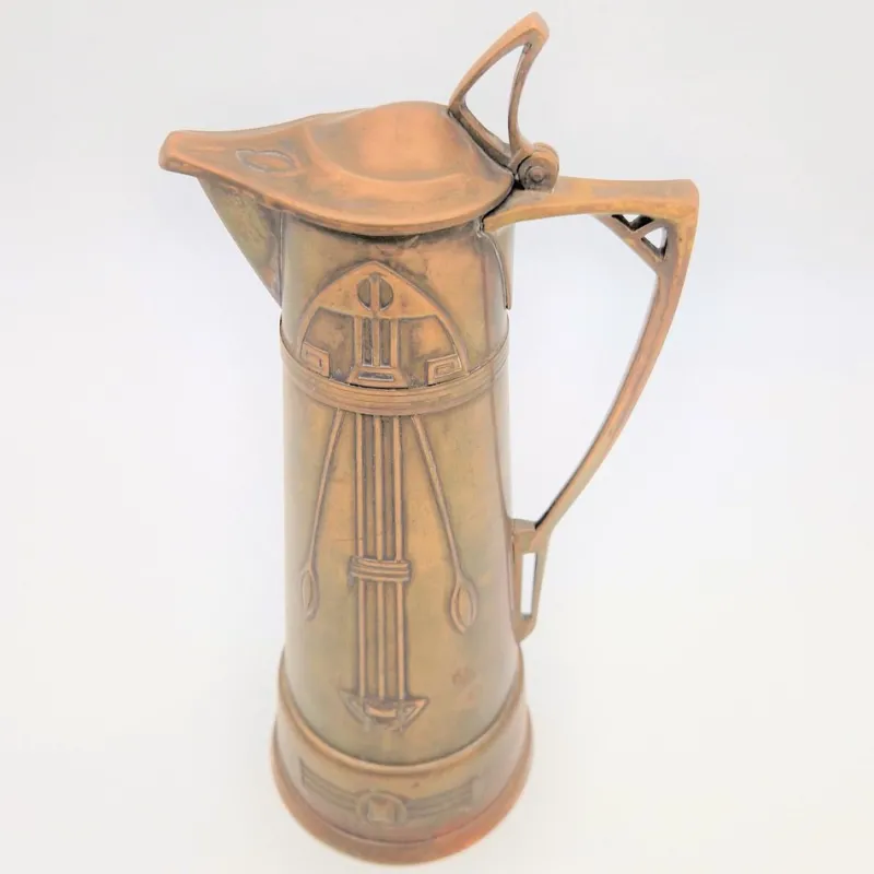 Pamono Art Nouveau Copper Can by Carl Deffner Esslingen. 1900s> Garden Accessories