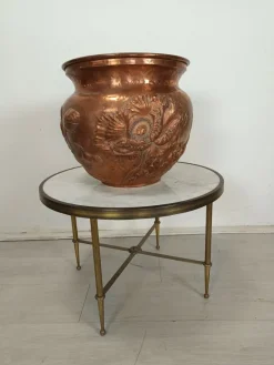 Pamono Art Nouveau Copper Planter Pot, 1890s><noscript><img width=