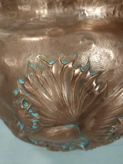Pamono Art Nouveau Copper Planter Pot, 1890s><noscript><img width=