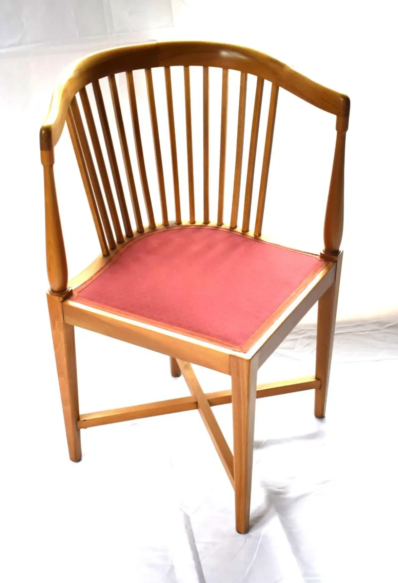 Pamono Art Nouveau Corner Chairs by J. M.olbrich / M. Niedermoser, Vienna, Austria, 1902, Set of 2> Side Chairs & Dining Chairs