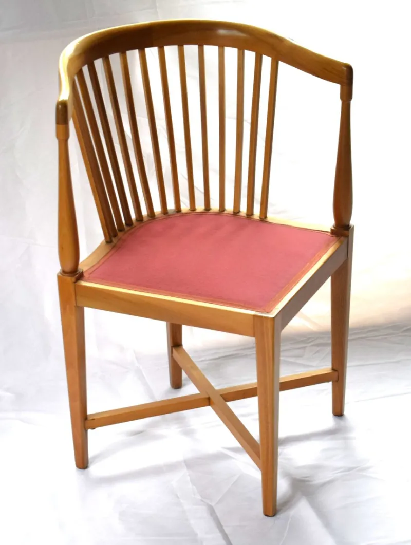 Pamono Art Nouveau Corner Chairs by J. M.olbrich / M. Niedermoser, Vienna, Austria, 1902, Set of 2> Side Chairs & Dining Chairs