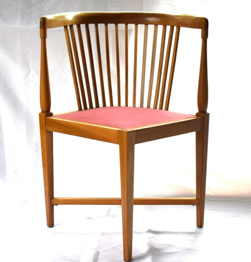 Pamono Art Nouveau Corner Chairs by J. M.olbrich / M. Niedermoser, Vienna, Austria, 1902, Set of 2> Side Chairs & Dining Chairs