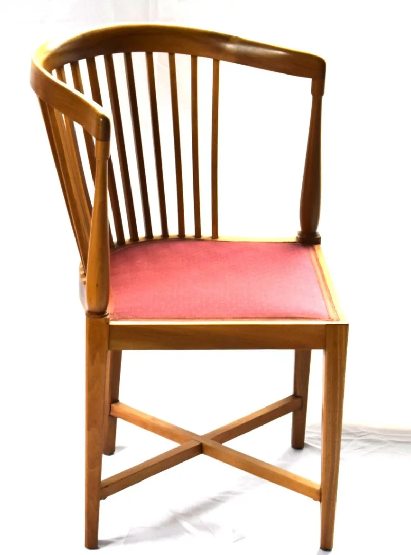 Pamono Art Nouveau Corner Chairs by J. M.olbrich / M. Niedermoser, Vienna, Austria, 1902, Set of 2> Side Chairs & Dining Chairs