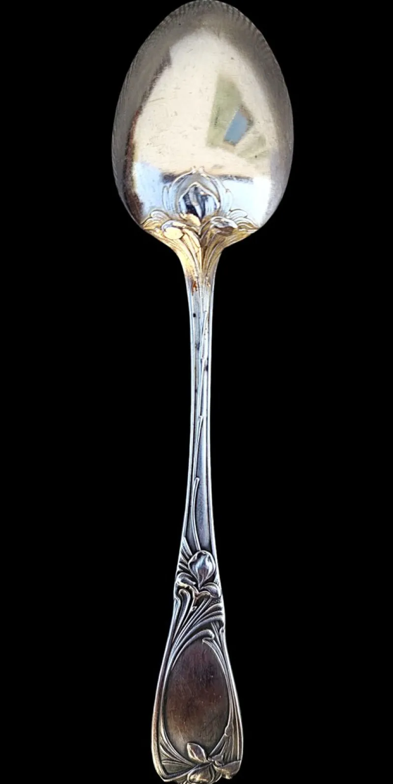 Hot Pamono Art Nouveau Dessert Spoons in Silver-Plated Metal from J.H., 1890s, Set of 12