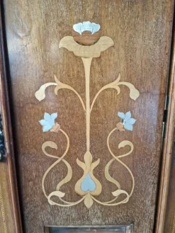 Online Pamono Art Nouveau Display Case in Mahogany