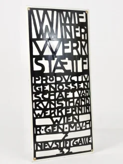 Outlet Pamono Art Nouveau Domed Enameled Advertising Sign from Wiener Werkstaette, Vienna, 1960s