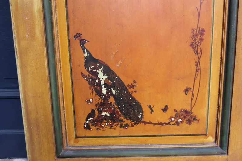 Outlet Pamono Art Nouveau Double Door with Etched Glass Panes, 1890s, Set of 4