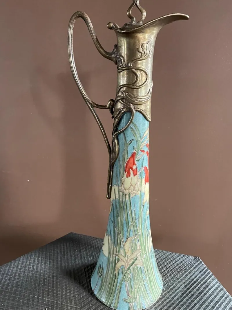 Pamono Art Nouveau Ewer Jug> Bottles, Carafes & Jugs