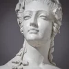 Best Pamono Art Nouveau Female Bust with Vine Leaves, Early 20th Century, Plaster