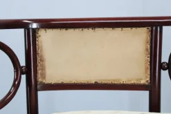 Pamono Art Nouveau Fledermaus Sofa and Armchair attributed to Josef Hoffmann for Fischel, 1890s, Set of 2><noscript><img width=