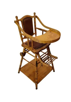 New Pamono Art Nouveau Folding Children's Chair, 1890s