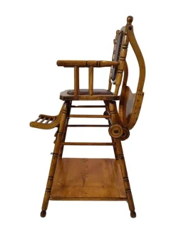 New Pamono Art Nouveau Folding Children's Chair, 1890s