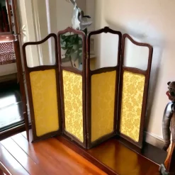 Pamono Art Nouveau Four Panel Screen> Room Dividers & Screens