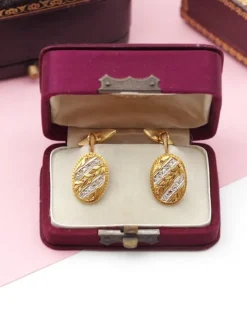 Hot Pamono Art Nouveau French Cufflinks, Set of 2