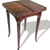 Pamono Art Nouveau French Game Table in Chestnut by Emile Gallé, 1905> Game Tables