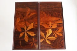 Pamono Art Nouveau French Game Table in Chestnut by Emile Gallé, 1905> Game Tables