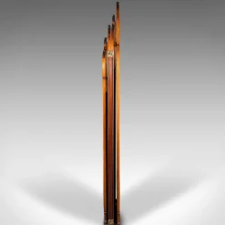 Pamono Art Nouveau French Walnut and Glass Screen, 1890s><noscript><img width=