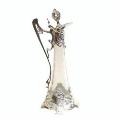 Pamono Art Nouveau Glass Claret Jug