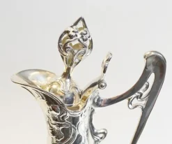 Pamono Art Nouveau Glass Claret Jug