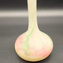 Pamono Art Nouveau Glass Vase by Muller & Fréres Luneville, 1890s><noscript><img width=