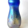Pamono Art Nouveau Glass Vase in Blue Iridescent by Loetz> Tabletop