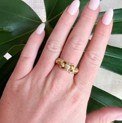 Discount Pamono Art Nouveau Gold Ring