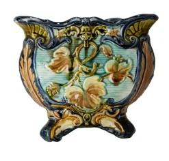 Online Pamono Art Nouveau Griffon Barbotine Jardiniere, 1900s
